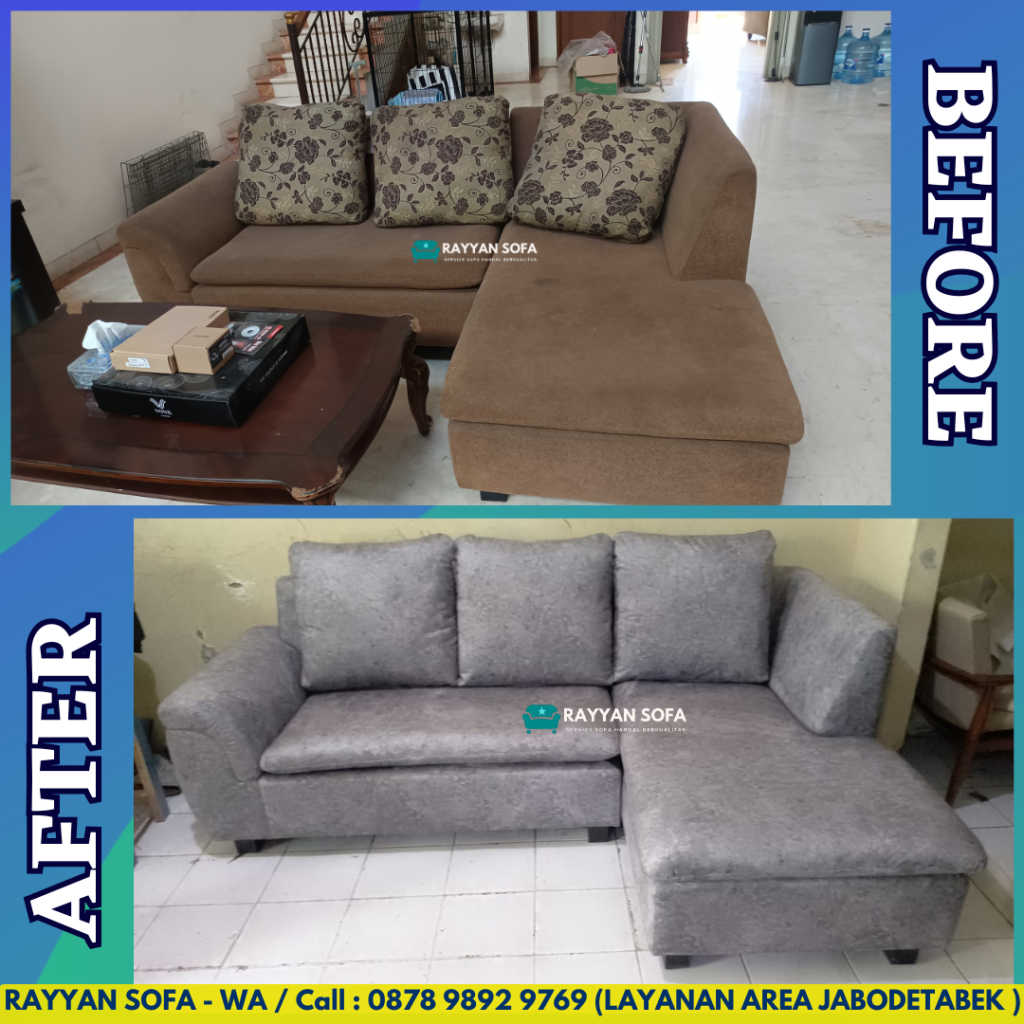ganti kain sofa baru